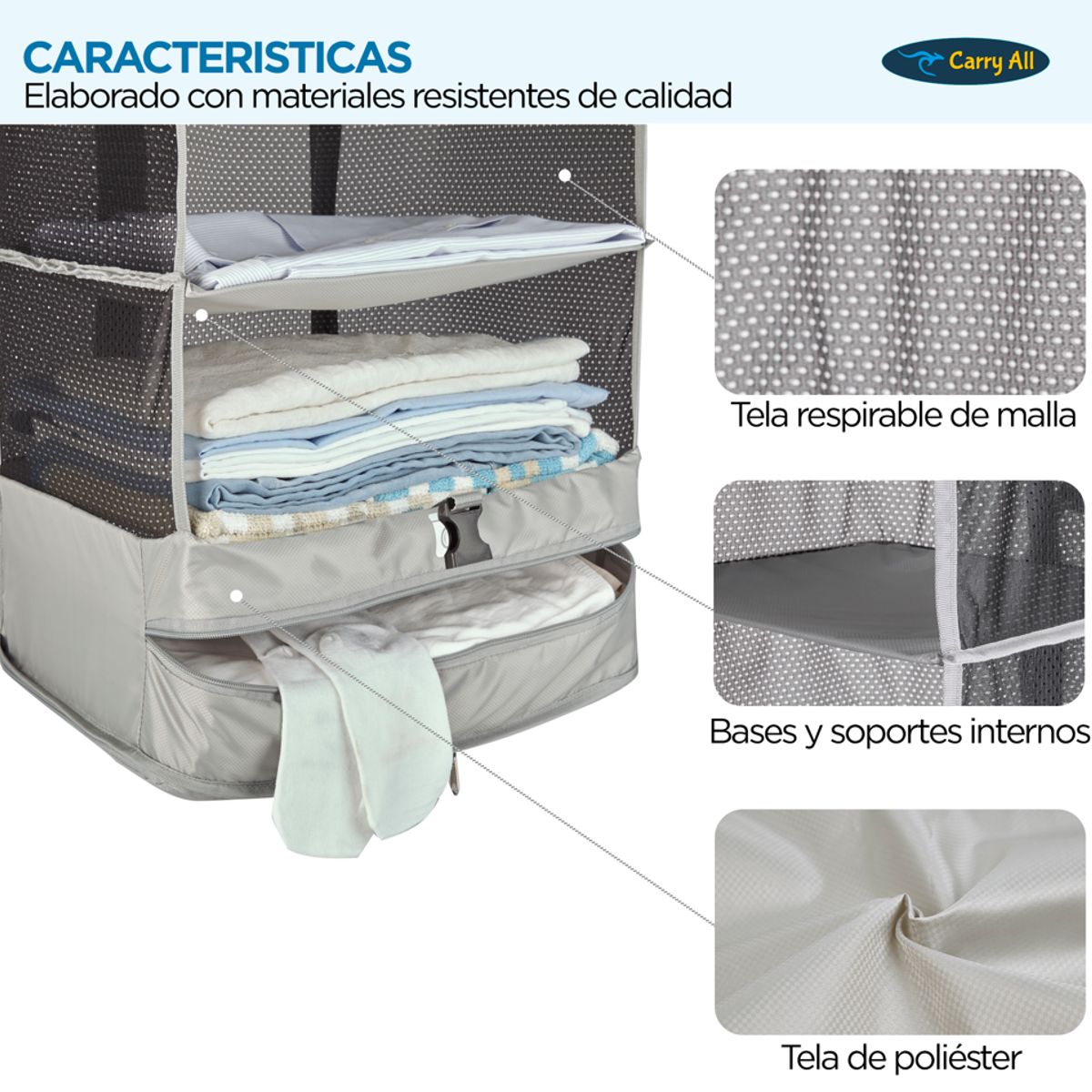 CARRY ALL - Organizador De Maleta Viaje Carry All® Travel Closet Plegable