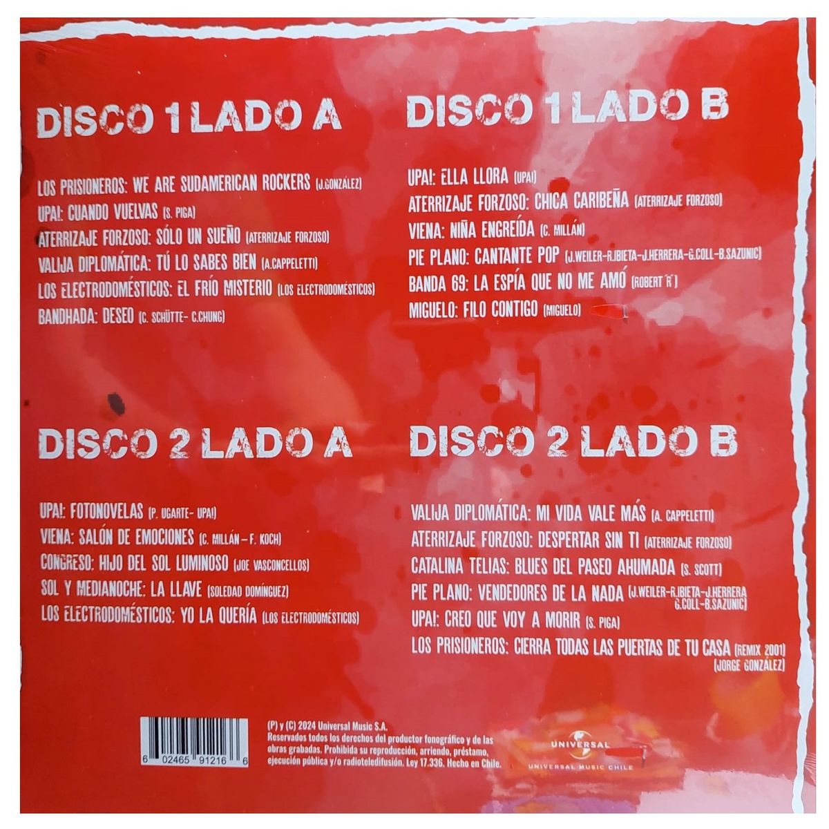 GENERICO - Vinilo Rock Chileno De Los 80s - 2 LP