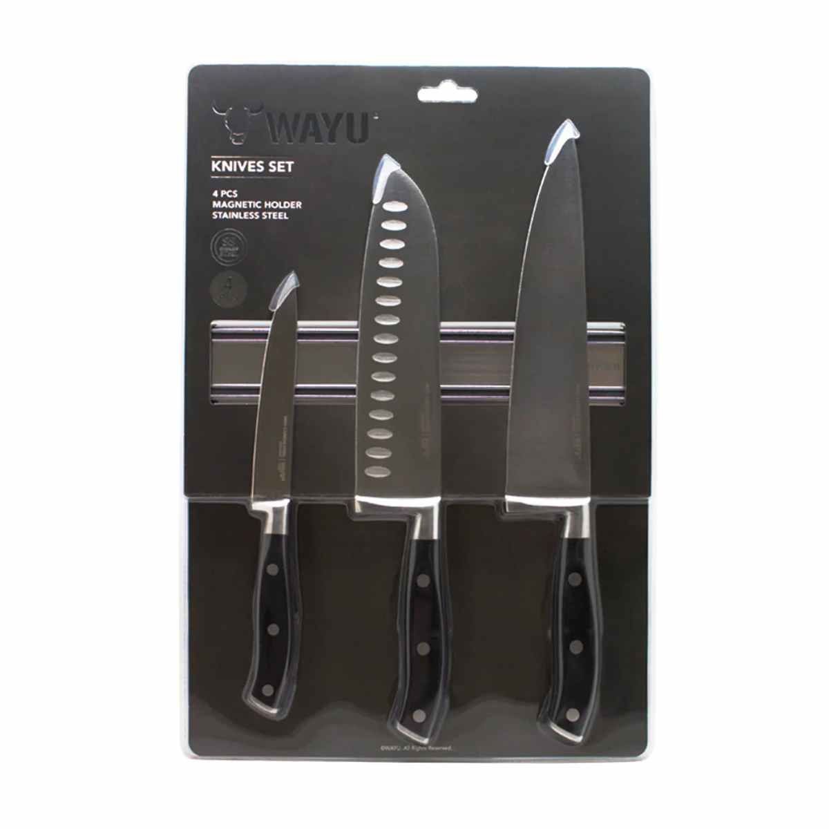 WAYU - SET CUCHILLOS BLOCK MAGNETICO WAYU.