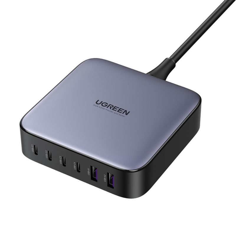UGREEN - CARGADOR PARA ESCRITPRIO 200W 2 USB-A + 4 USB-C UGREEN CD271