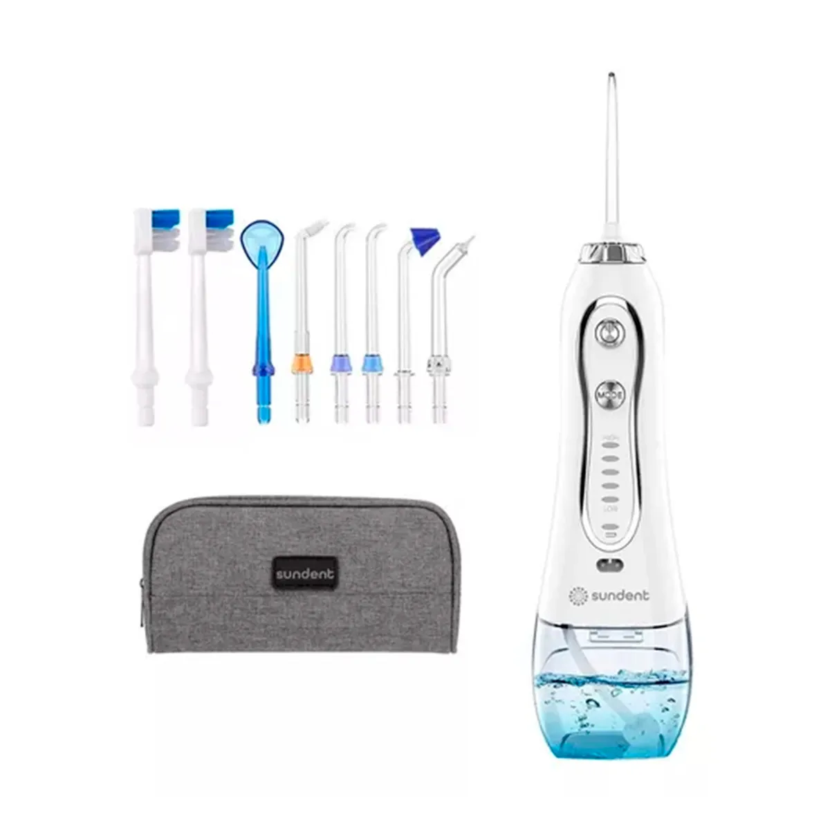 GENERICO - Irrigador Dental Recargable Sundent Limpieza Bucal + Set Acc.