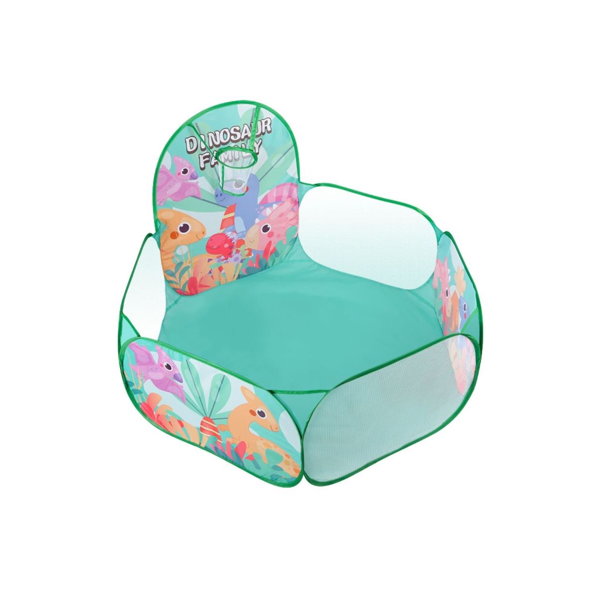 BABYLUNA - Piscina De Pelotas Plegable Con 50 Pelotas Multicolor Dino