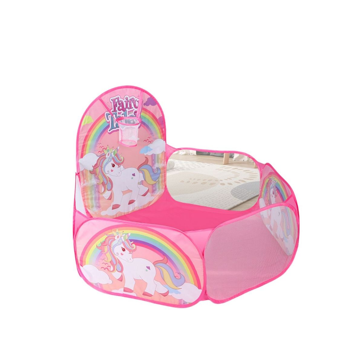 BABYLUNA - Piscina De Pelotas Plegable Con 50 Pelotas Unicornio