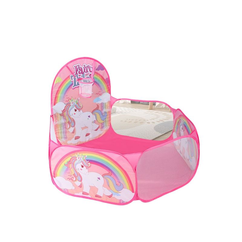 BABYLUNA - Piscina De Pelotas Plegable Con 50 Pelotas Unicornio