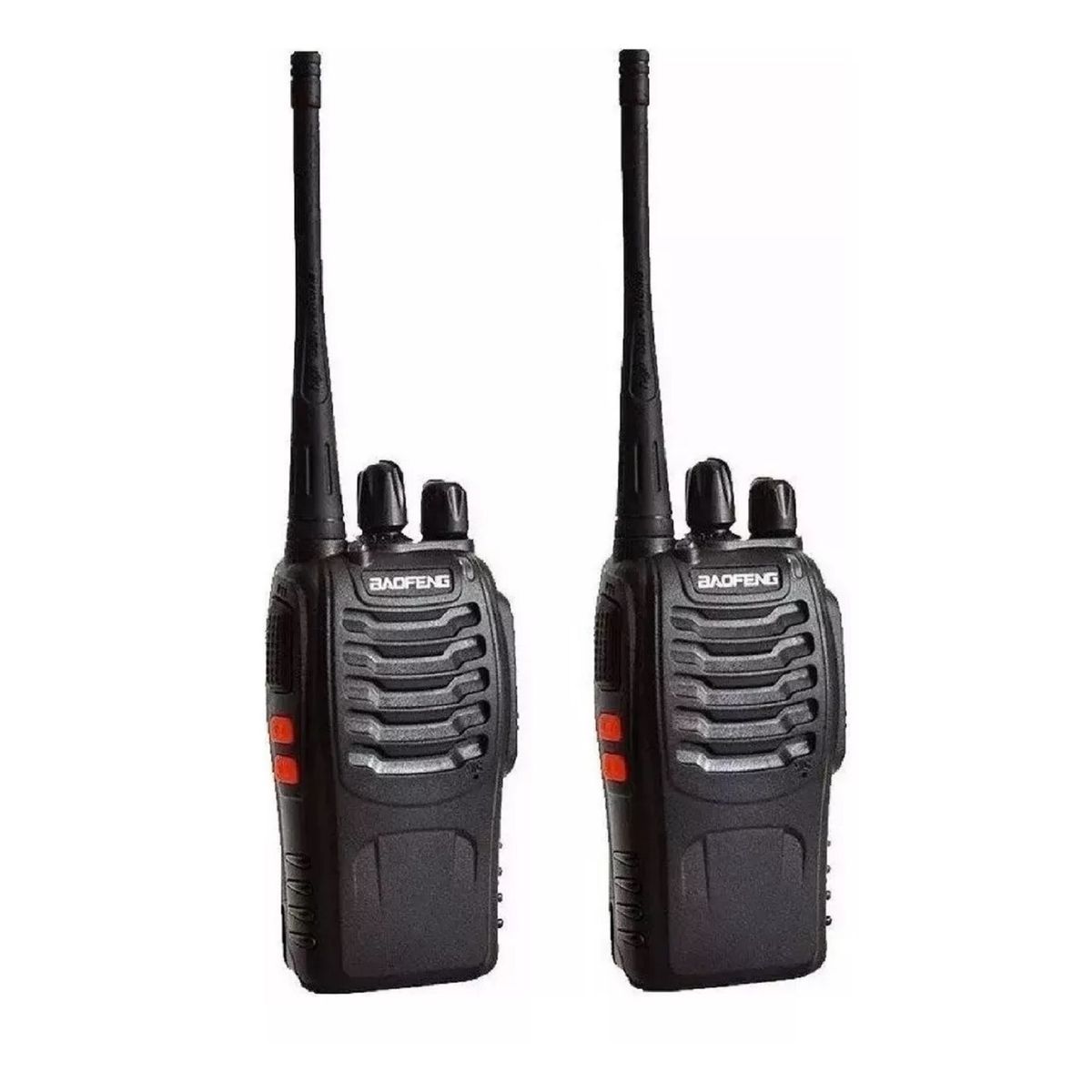 GENERICO - Pack 2 Radios Transmisor Walkie Talkie Baofeng 888s Color Negro