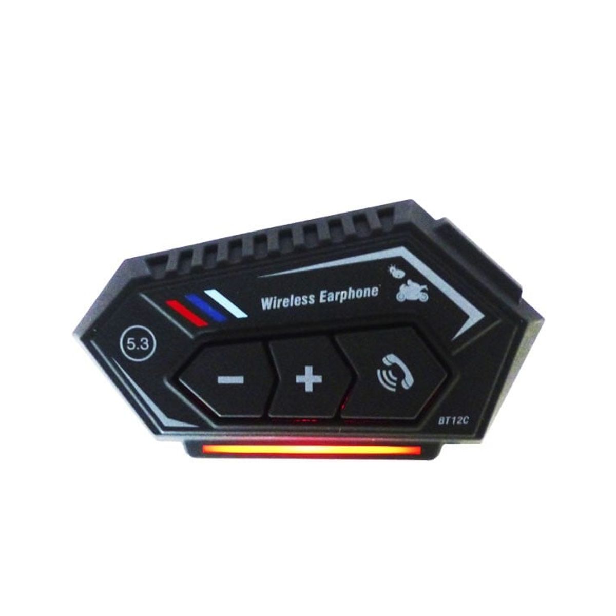 GENERICO - Bluetooth Para Casco Modelo BT-12C Con Luz