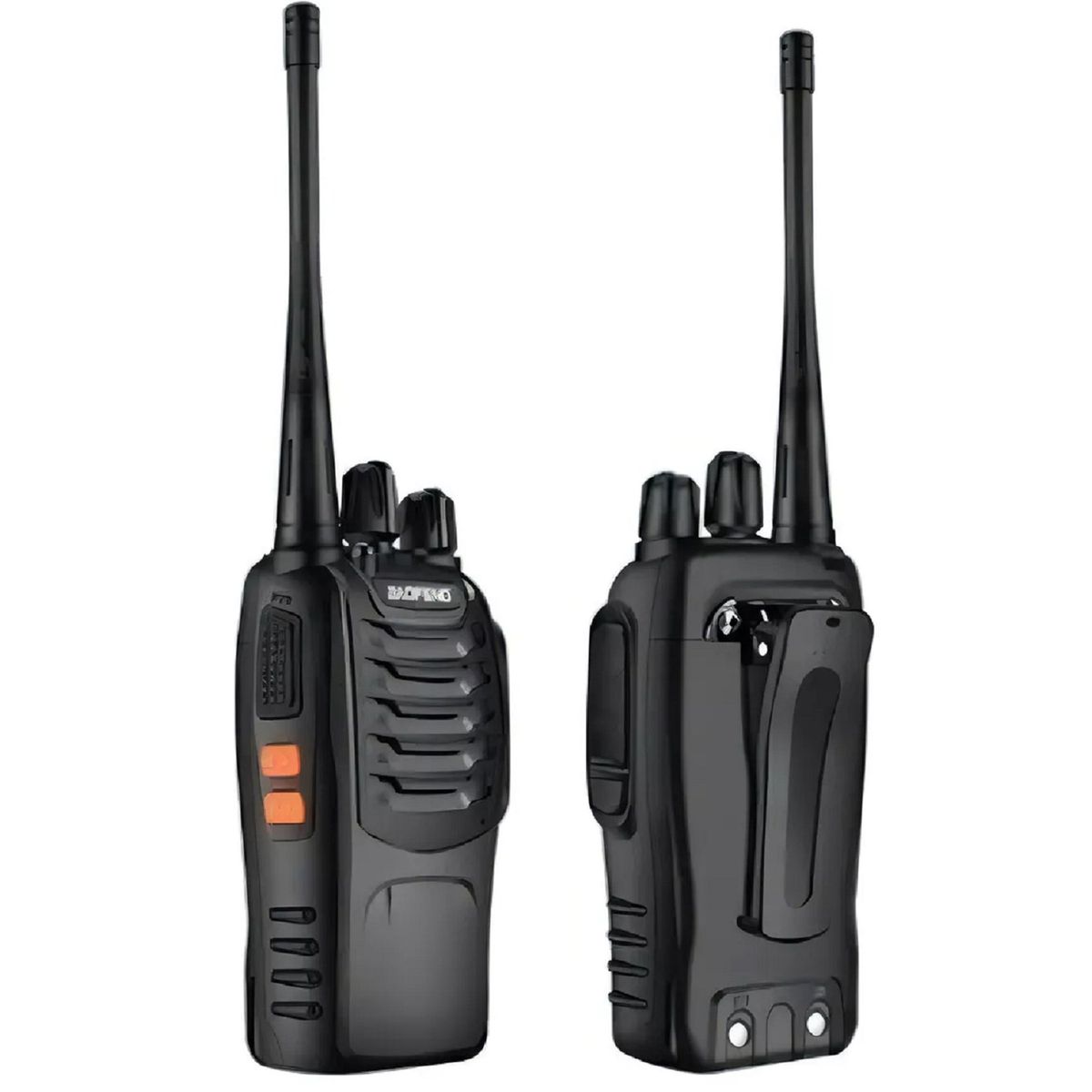 GENERICO - Pack 2 Radios Transmisor Walkie Talkie Baofeng 888s Color Negro