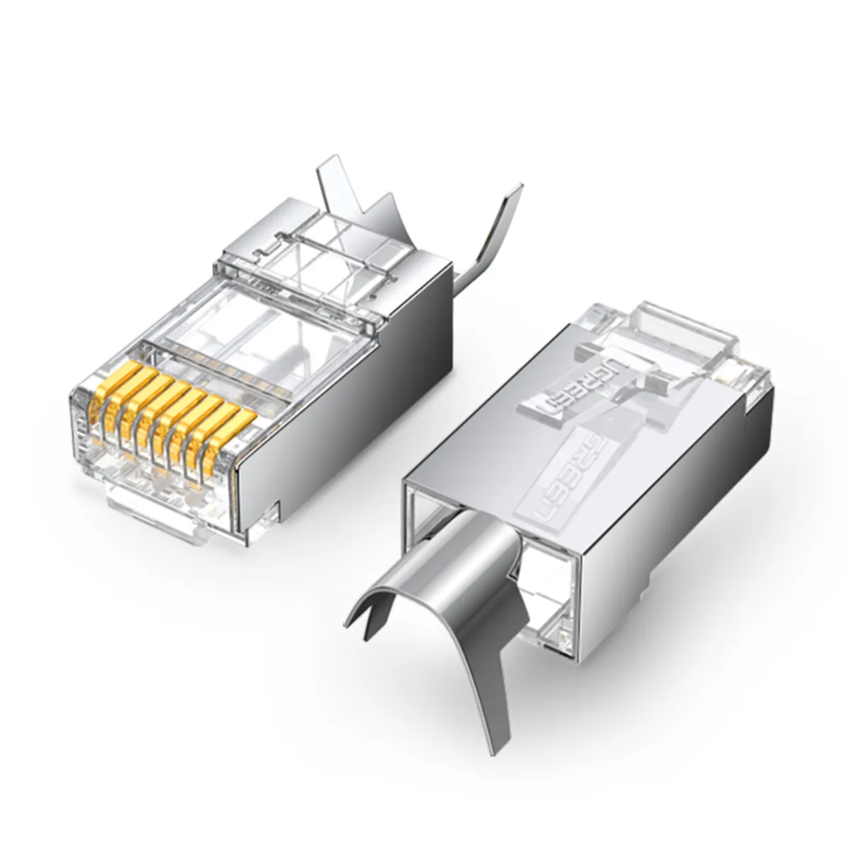 UGREEN - CONECTOR RJ-45 BLINDADO 10UN BAG CAT6A 1000MBPS UGREEN NW123