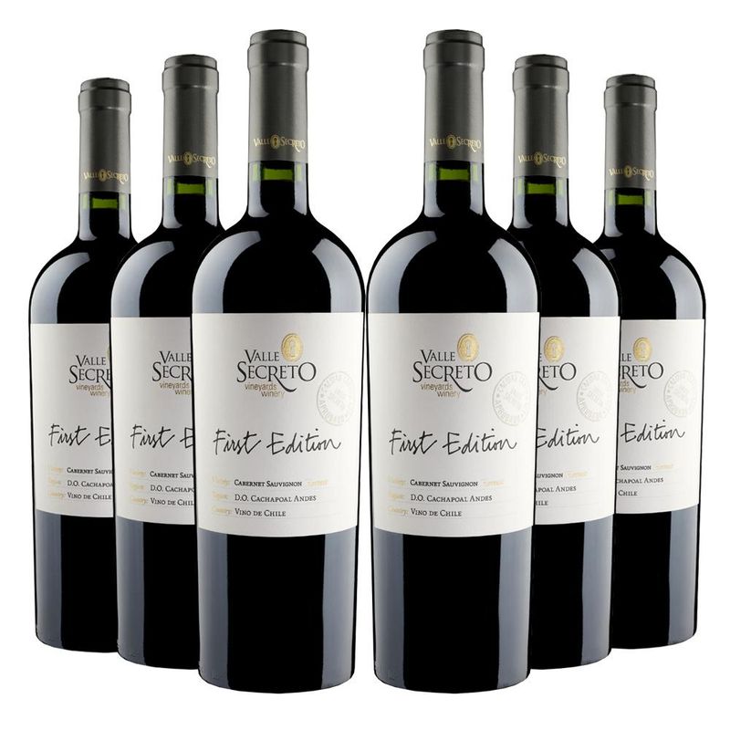 VALLE SECRETO - 6 Vinos Valle Secreto First Edition Cabernet Sauvignon