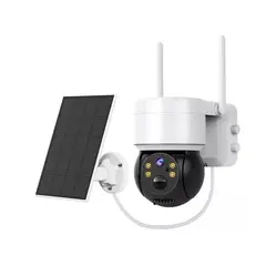 GENERICO - Cámara Solar Para Exteriores Ip 1080 Inalámbrica 360 Color Blanco