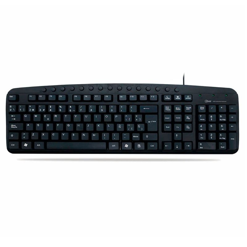 MLAB - Teclado Multimedia Usb Kb-200 Mlab Color Del Teclado Negro MLAB