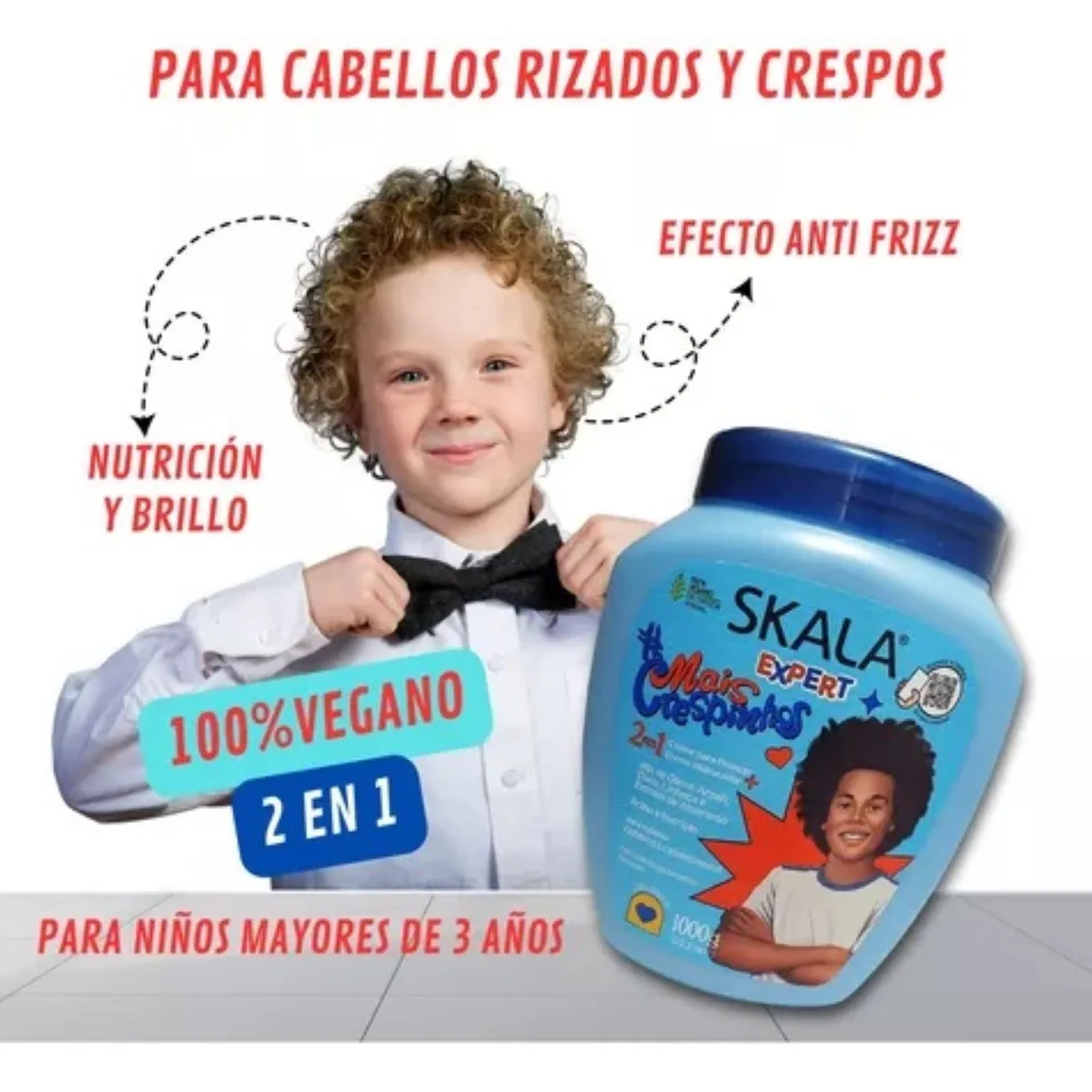 SKALA - MÁSCARA MAIS CRESPINHOS KIDS HOMBRE 1000 G SKALA.-