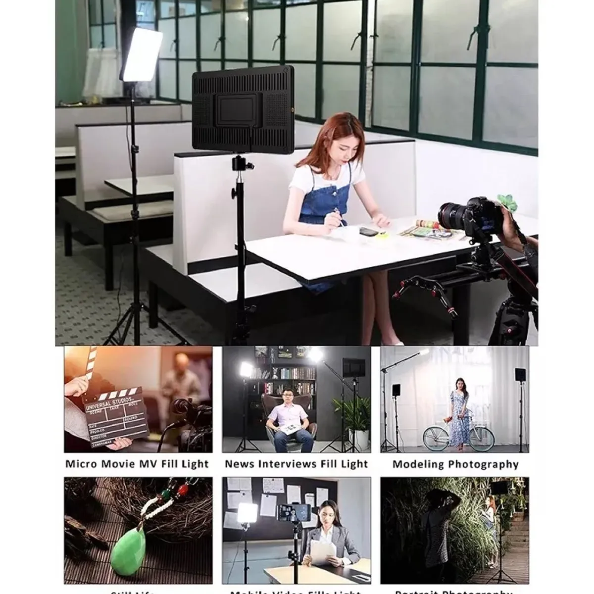 GENERICO - Panel Estudio Luz De Relleno Pl-26 Panel Video Fotografía