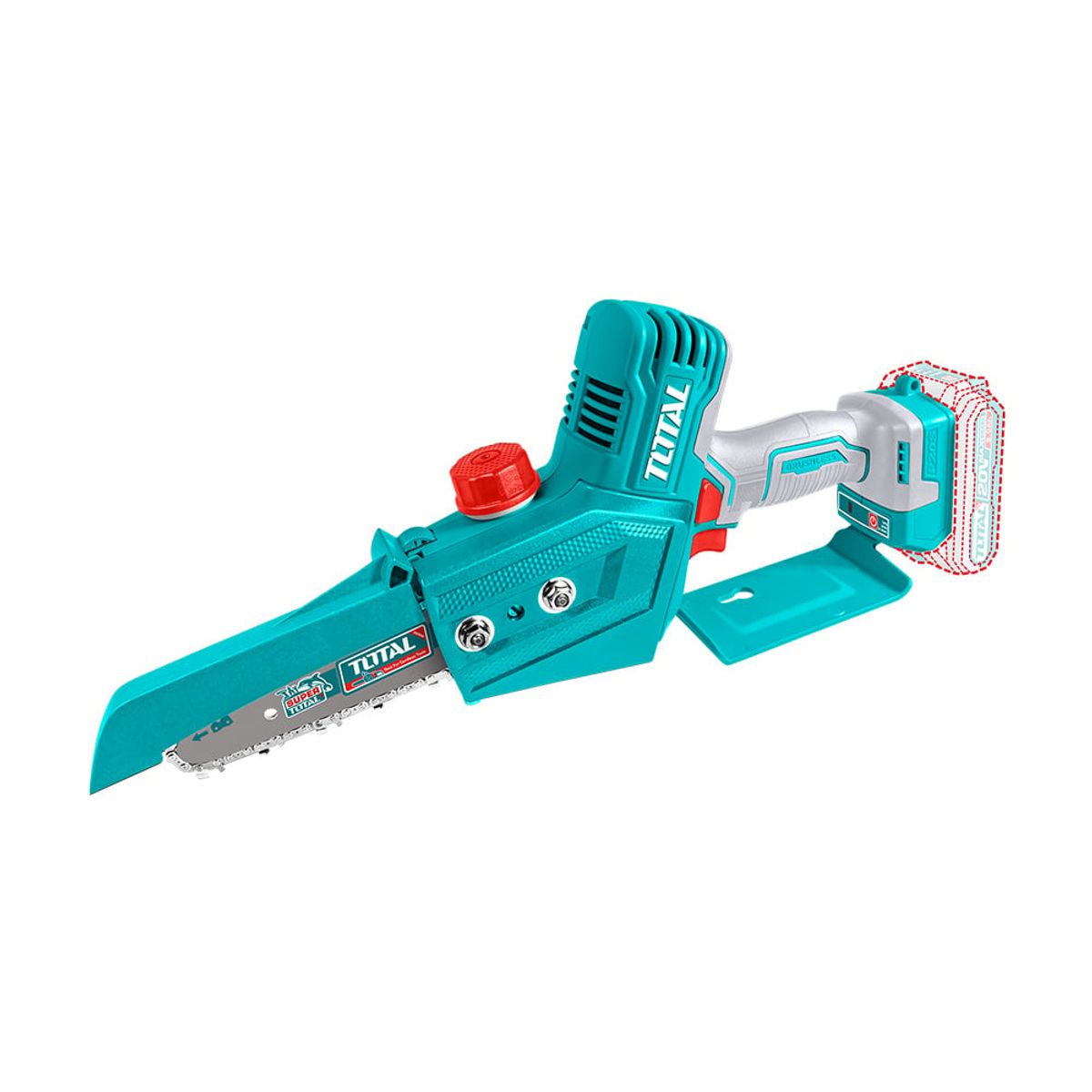 TOTAL TOOLS - Mini Motosierra Brushless Inalámbrico 20v  6" Total