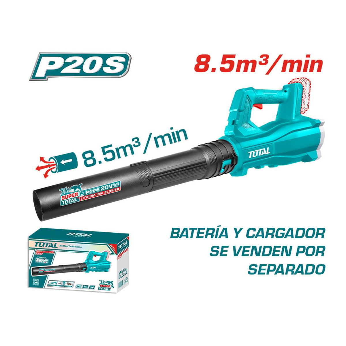 TOTAL TOOLS - Soplador Inalámbrico 20V Total