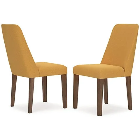 Par de sillas comedor Lyncott amarillo