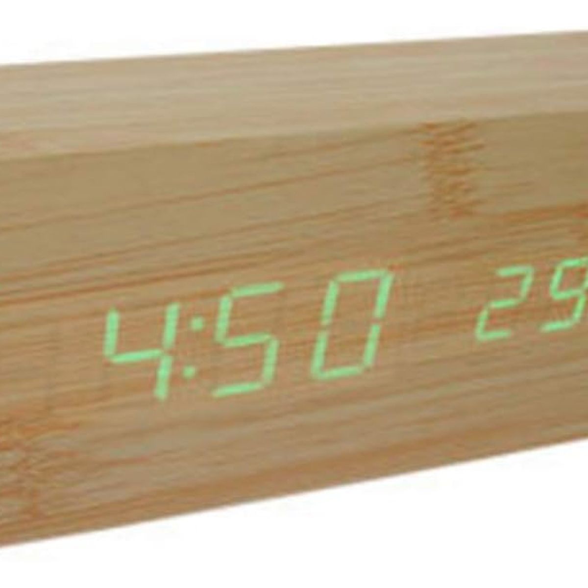 GENERICO - Despertador Digital Reloj Madera Reloj Escritorio Led Mesa