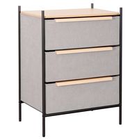 Velador Cajonera 3 Cajones Carry All® Línea Minimalist