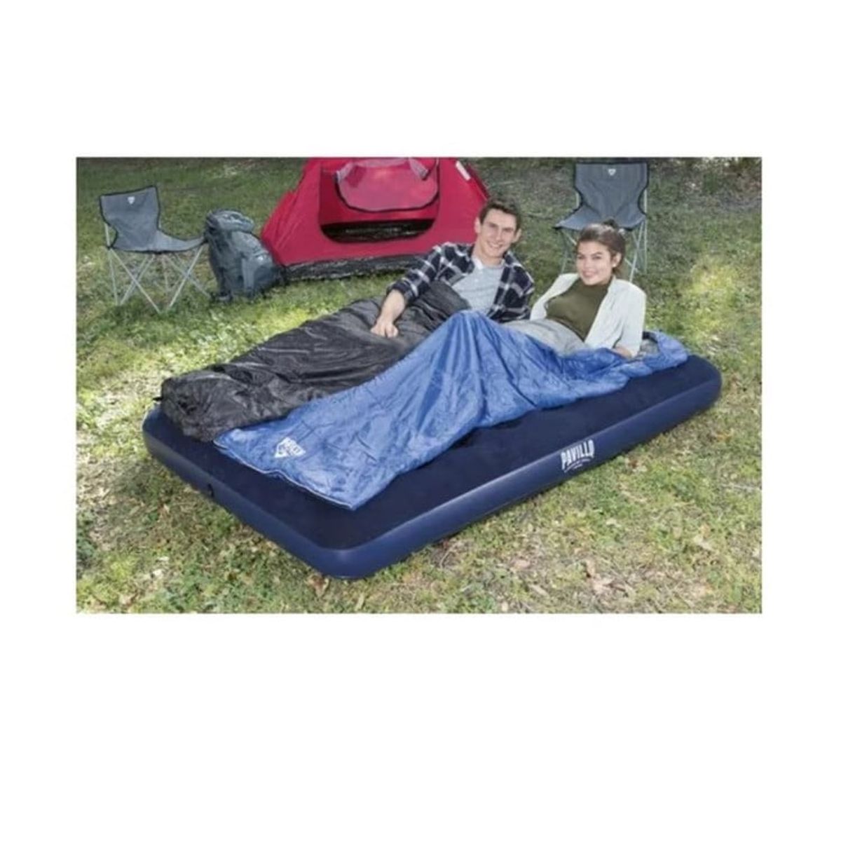 ANGELES DEL HOGAR - Colchón Inflable Bestway Doble De 191x137x22cm Azul