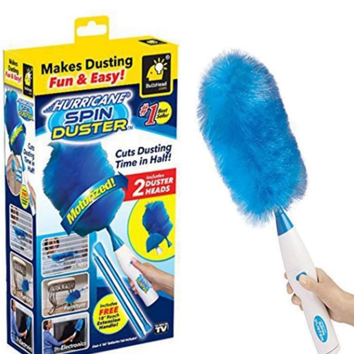 GENERICO - Plumero Eléctrico Cepillo Limpiador Recargable