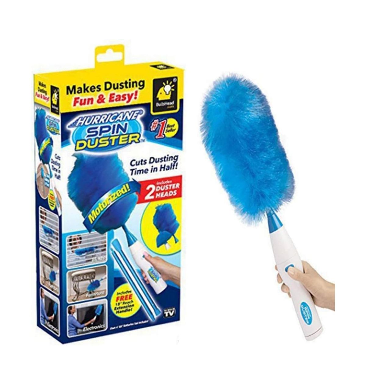 GENERICO - Plumero Eléctrico Cepillo Limpiador Recargable