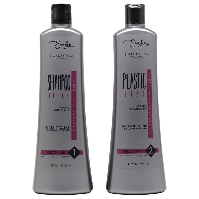 GENERICO - Alisado Plastificado 2 Pasos Cabello Ondulado 960ml