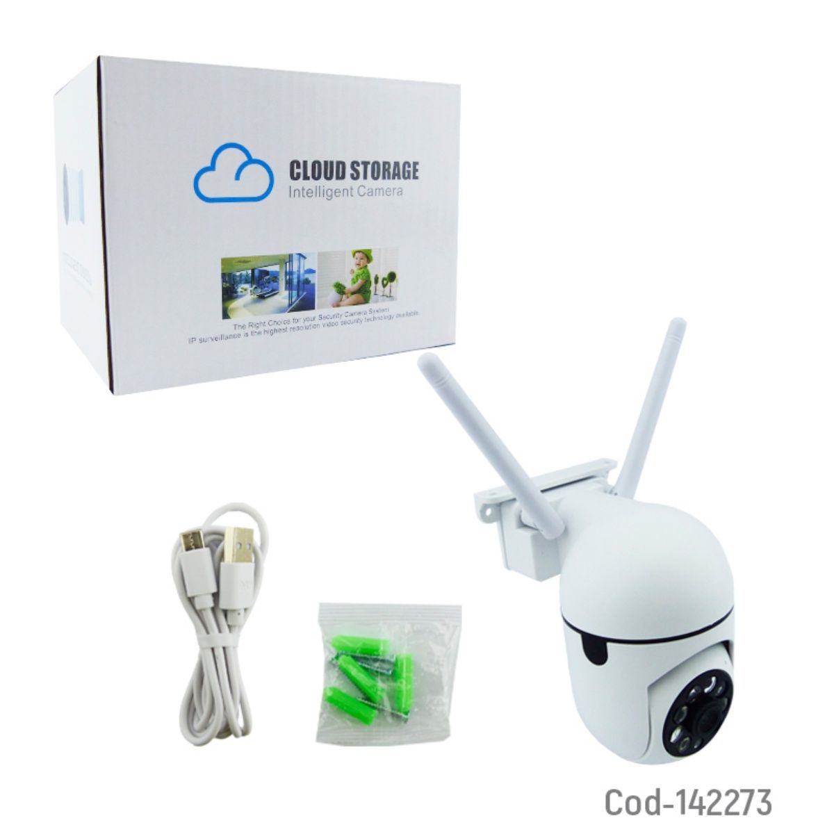 OEM - CAMARA VIGILANCIA IP MINI 8 LED WIFI APP V360PRO CON MOVIMIENTO