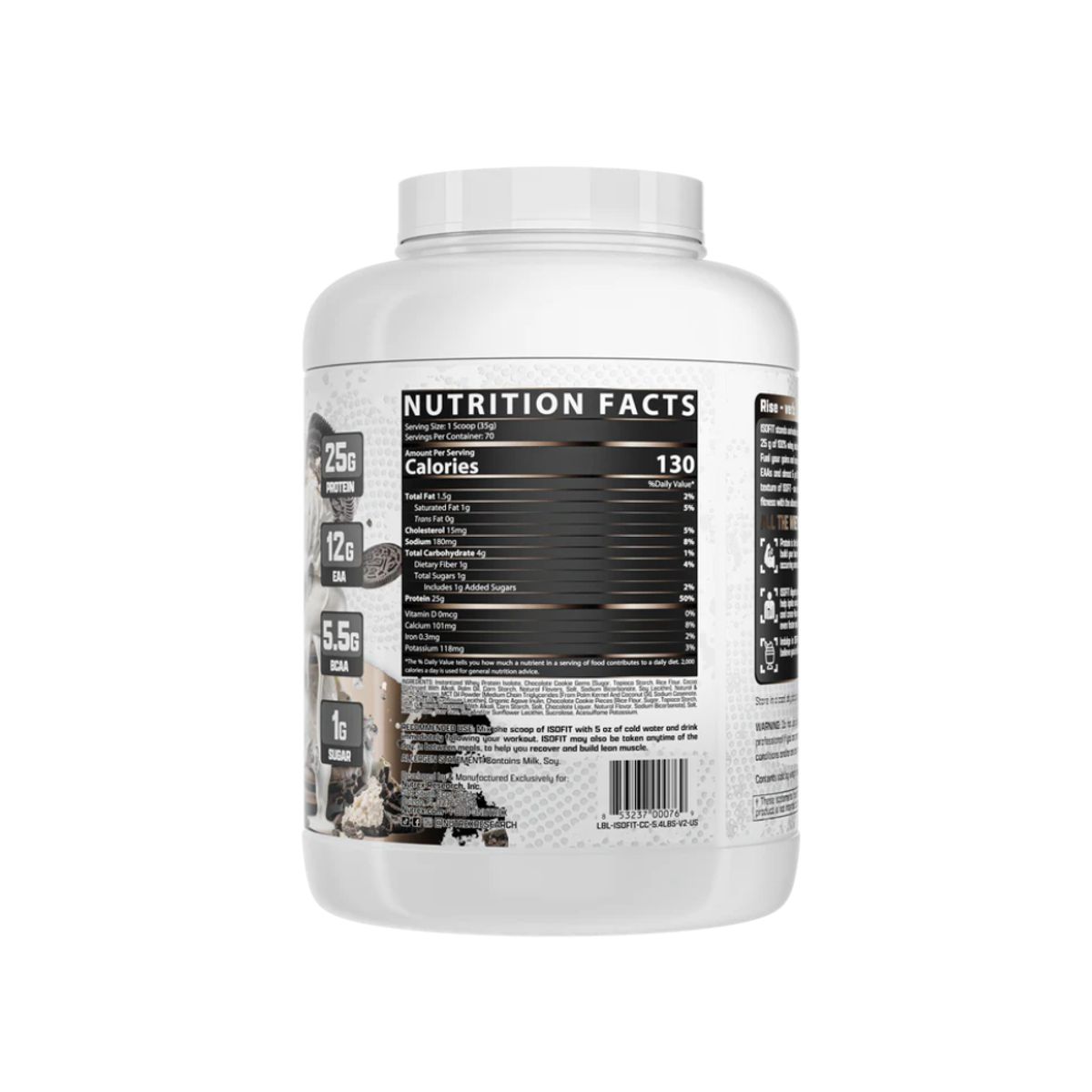 NUTREX RESEARCH - Proteína Isofit 5lb Nutrex Research  Cookies and Cream