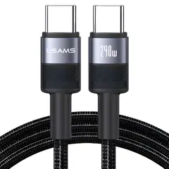 USAMS - Cable Usb Tipo C A Usb C Para iPhone Samsung 240w Largo 12m Sj727