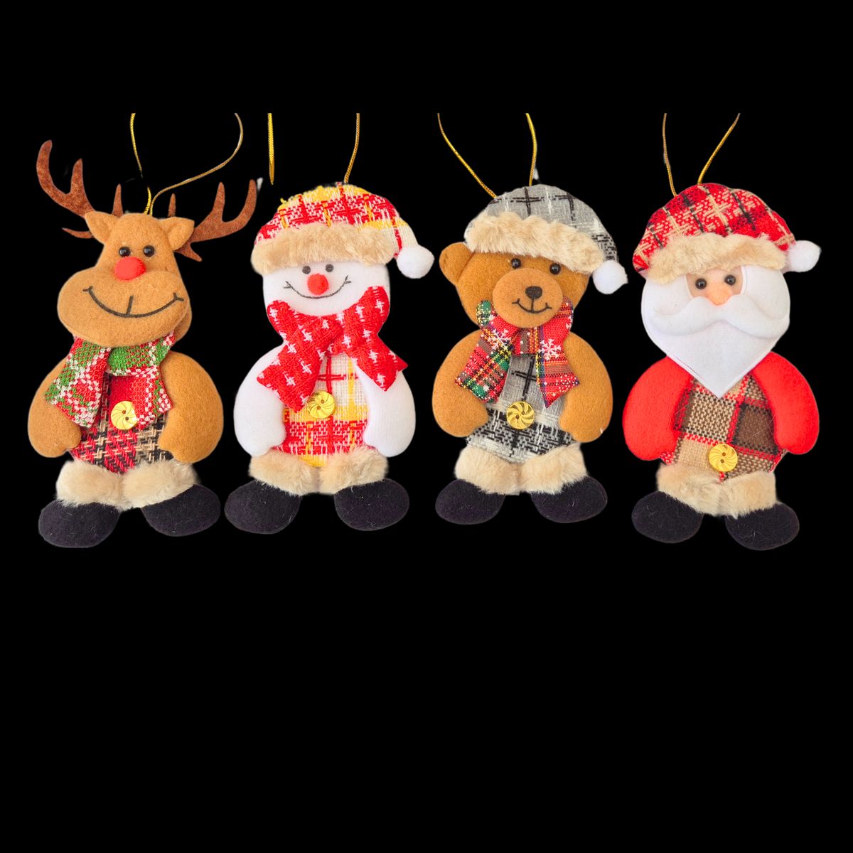 LIKE SHOP - Pack 8 Adornos Colgante Navideño Decoración Navidad