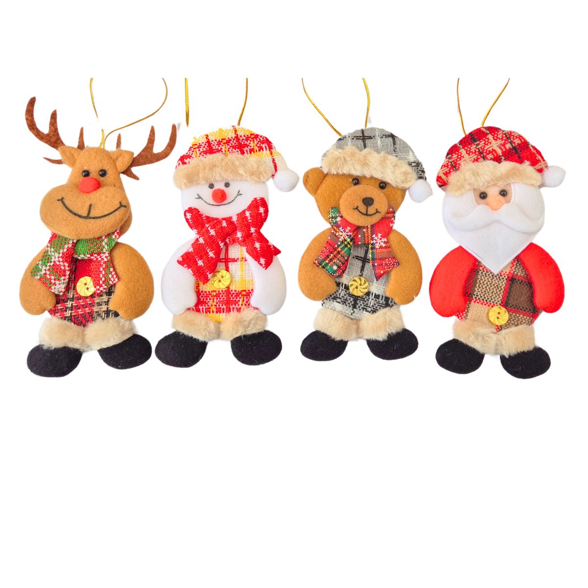 LIKE SHOP - Pack 8 Adornos Colgante Navideño Decoración Navidad