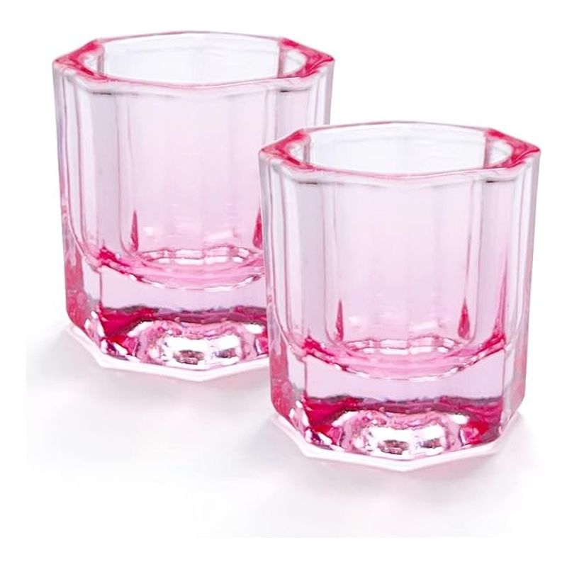 GENERICO - Vaso Dappen Rosa Para Uñas Postizas
