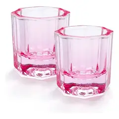 GENERICO - Vaso Dappen Rosa Para Uñas Postizas