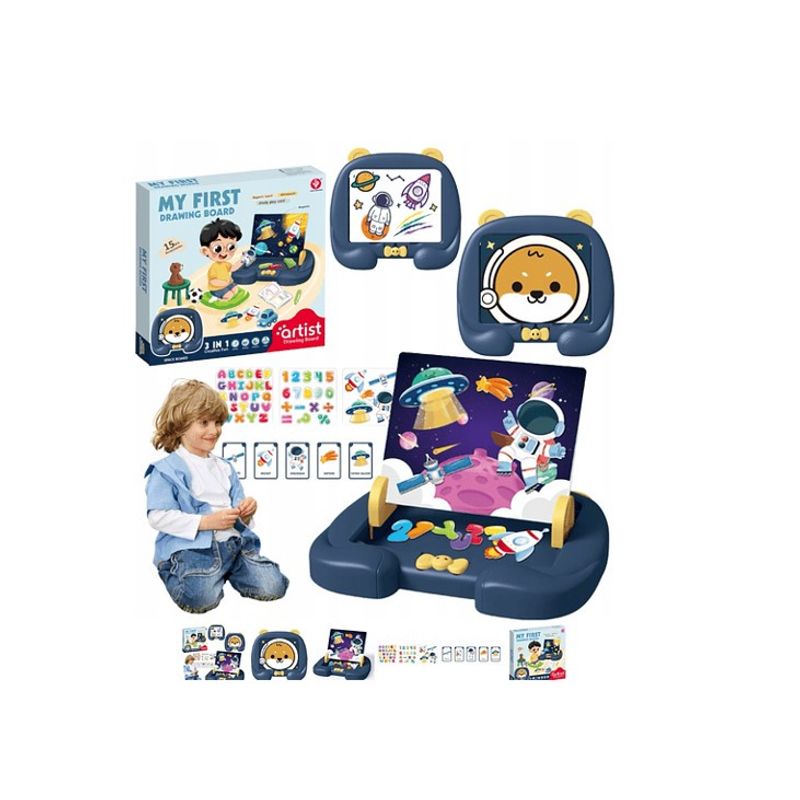 GENERICO - Pizarra Tabla De Dibujo 3 En 1 Infantil