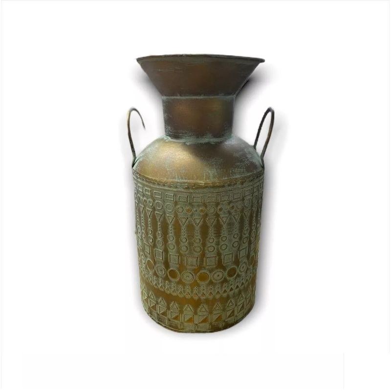 GENERICO - Florero Tribal Metal - S4227
