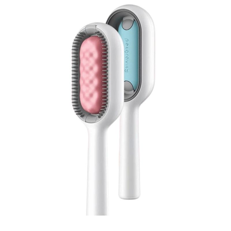 GENERICO - cepillo removedor de pelos para perros y gatos - Blanco - XQG-01-Rosado-1