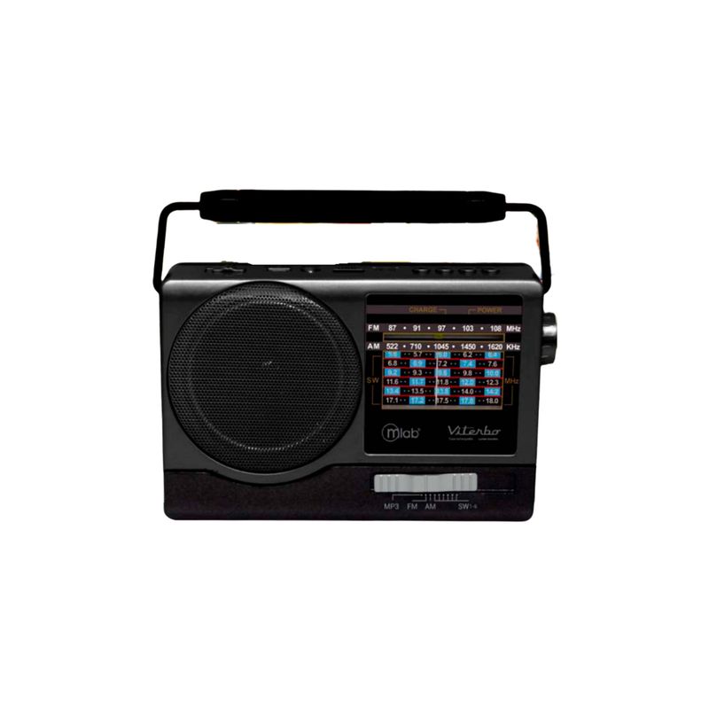 MLAB - Radio Portátil Con Bluetooth Am Fm Usb Retro Viterbo Mlab MLAB