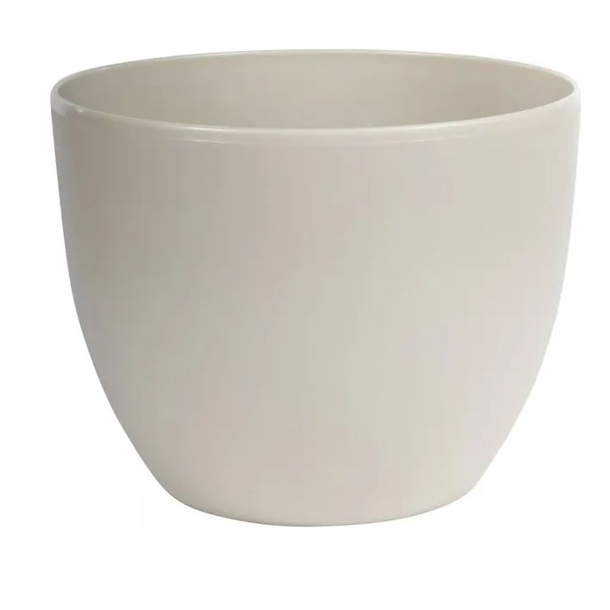 GENERICO - Macetero Plastico Redondo 40cm Arena Con Ruedas