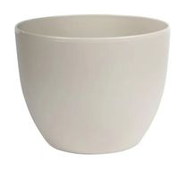 Macetero Plastico Redondo 40cm Arena Con Ruedas