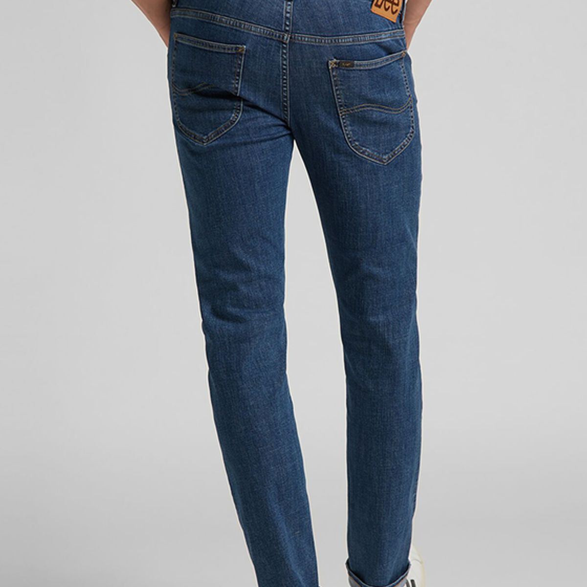 LEE - Jeans Daren Regular Straight Tiro Medio Azul Medio