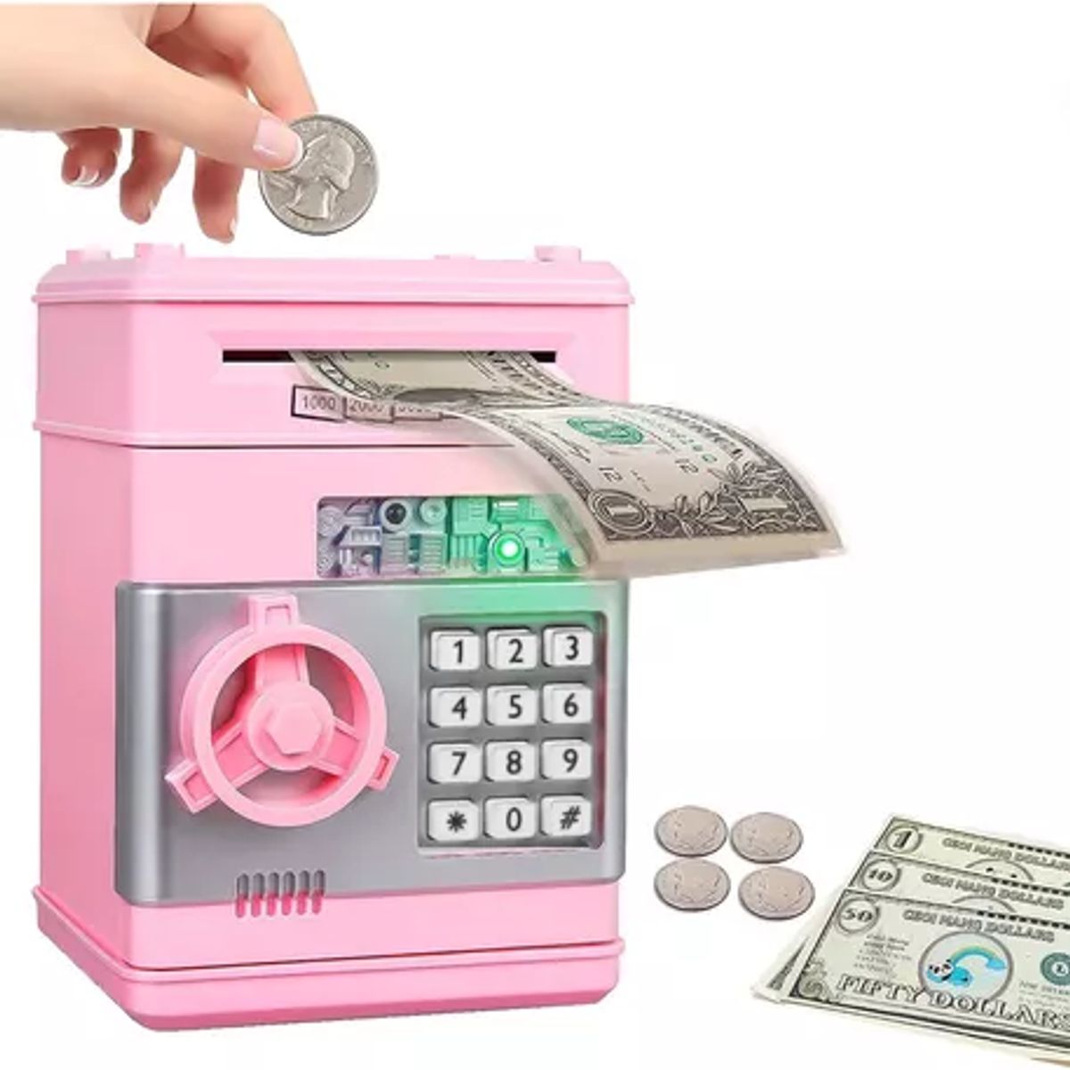 GENERICO - Alcancia Electronica Juguete Tipo Caja Fuerte Piggy Bank