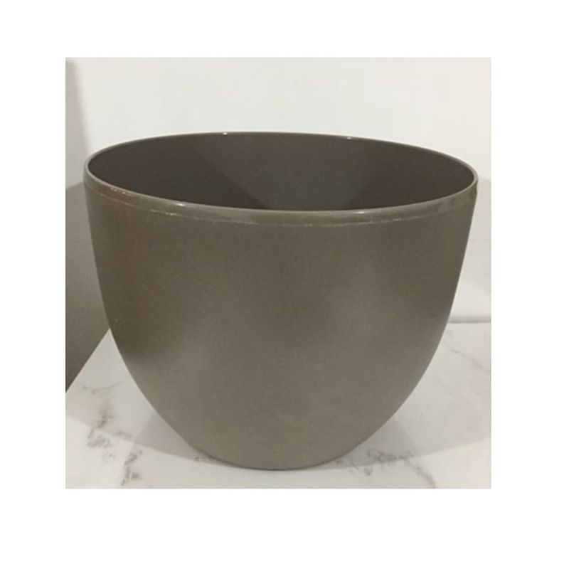 GENERICO - Macetero Plastico Redondo 40cm Cafe Con Ruedas