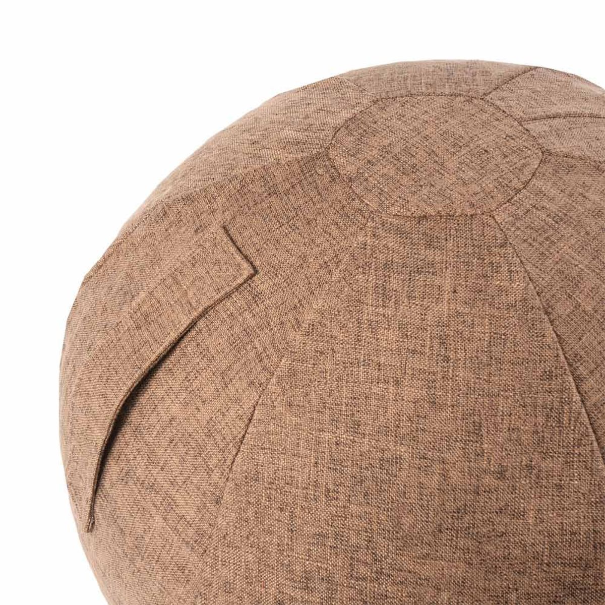 ORCUS - PELOTA DE PILATES 65 CM GRIS ORCUS + INFLADOR + FUNDA CAFÉ