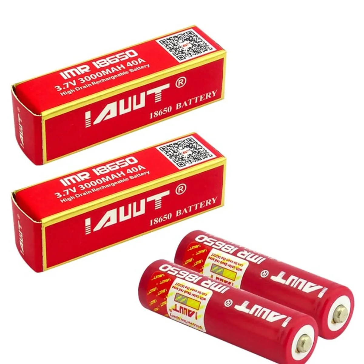 GENERICO - PILA AWT PUNTA 18650 SET X 2 PCS 3.7V RECARGABLE 3.000 MAH