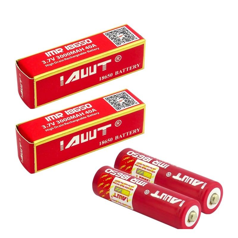 GENERICO - PILA AWT PUNTA 18650 SET X 2 PCS 3.7V RECARGABLE 3.000 MAH