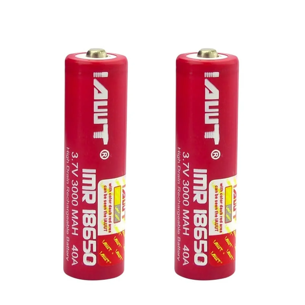 GENERICO - PILA AWT PUNTA 18650 SET X 2 PCS 3.7V RECARGABLE 3.000 MAH
