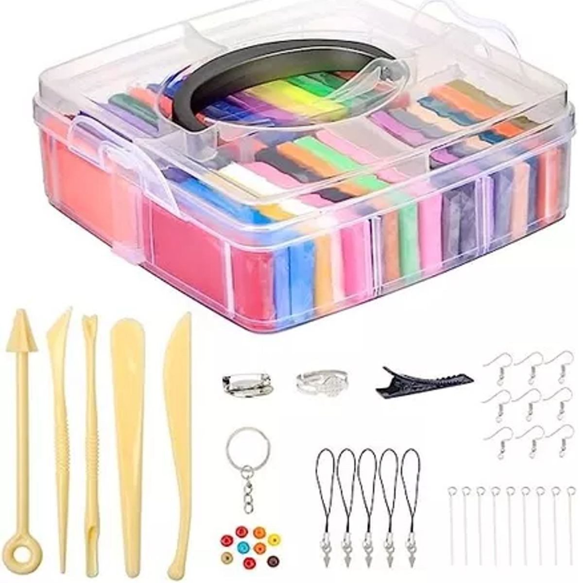 GENERICO - Arcilla Polimérica De 32 Colores Con Accesorios