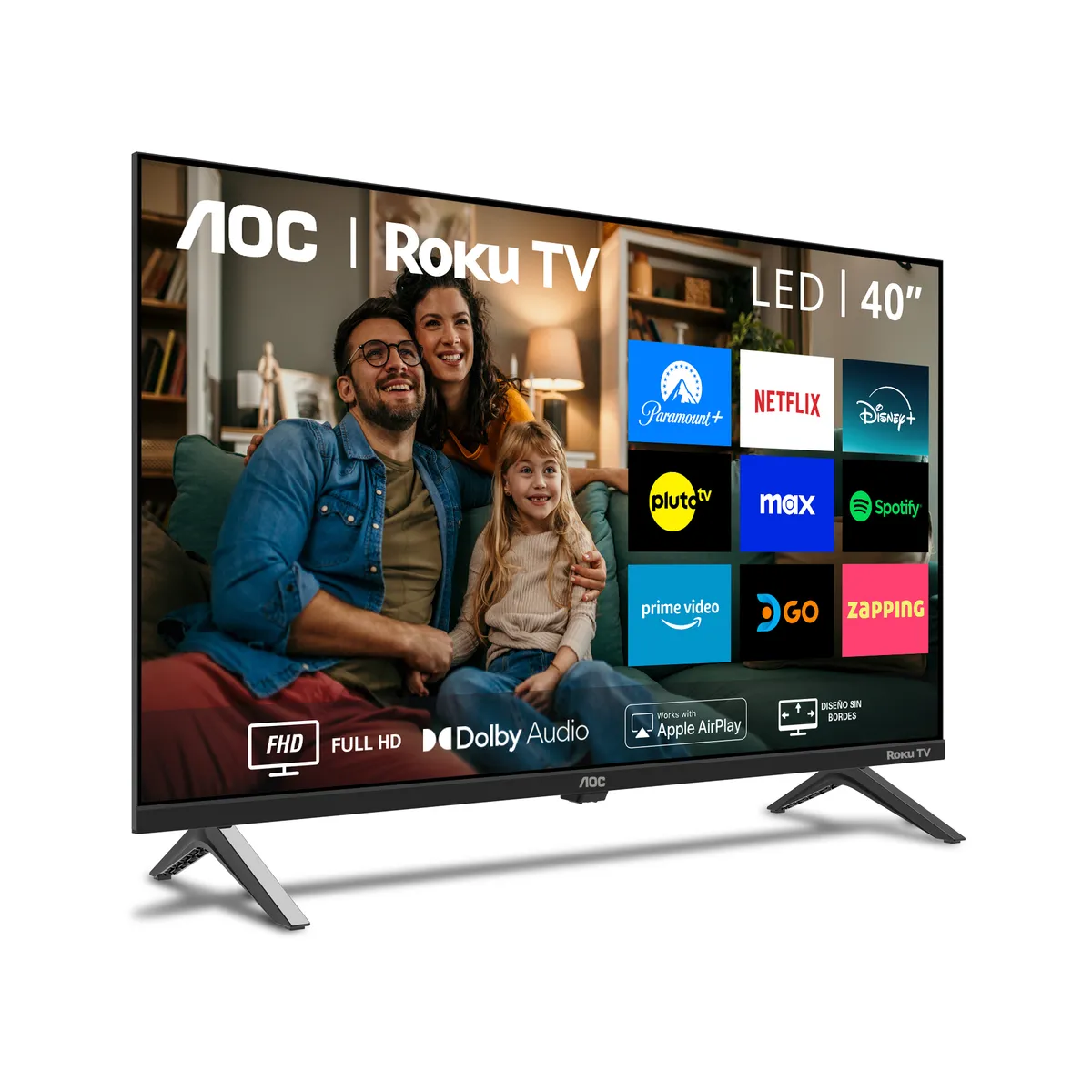 AOC - AOC Roku TV LED 40” FHD Smart TV 40S5045