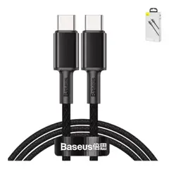 BASEUS - Cable Carga Rápida Tipo C a Tipo C 1 m 100W Negro