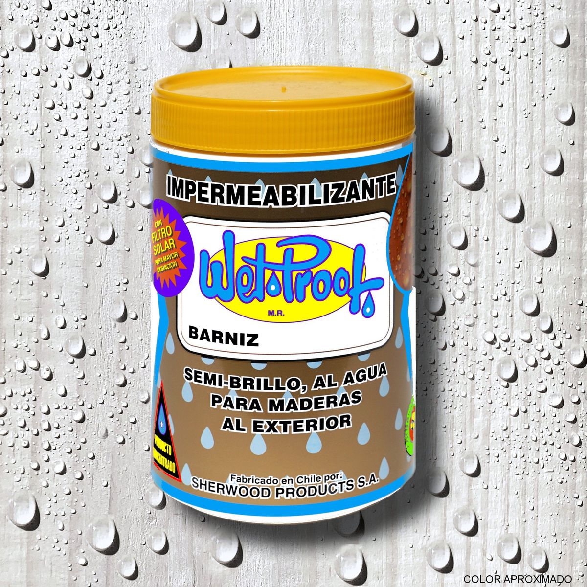 WETPROOF - BARNIZ MADERAS EXTERIOR IMPERMEABILIZANTE WET PROOF® BLANCO 1-4 GALON